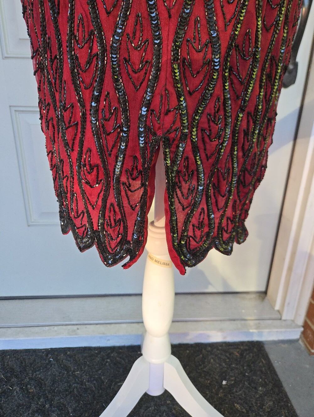Vintage Stenay Beaded Cocktail Dress - Picture 10 of 10